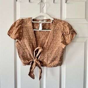 NWT American eagle front tie top